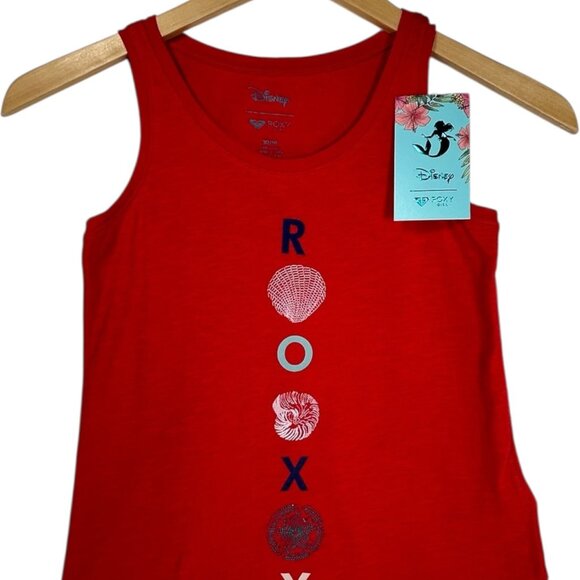 ROXY DISNEY The Little Mermaid Ariel Tank Tops Sz M Bundle Red Yellow Graphics - Picture 2 of 16